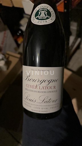 Vin Rouge sec Cuvée Latour Louis Latour 2019 Frankrijk Bourgondië Bourgogne AOC