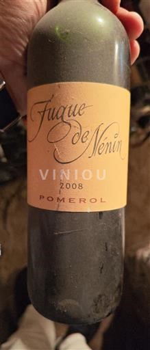 Bordeaux Pomerol Nénin Fugue de Nénin 2008