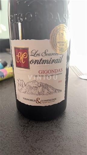 Valle del Ródano Gigondas Les Sources Montmirail 2022