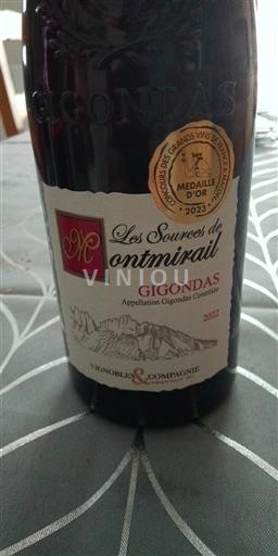 Rhônen laakso Gigondas Les Sources Montmirail 2022