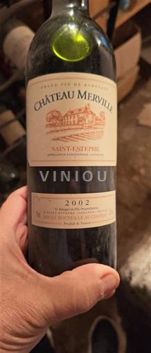 Bordeaux Saint-Estèphe Château Merville 2002