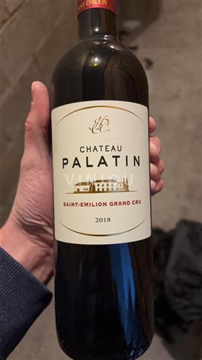 Bordeaux Saint-Émilion Grand Cru Grand Cru Château Palatin 2018