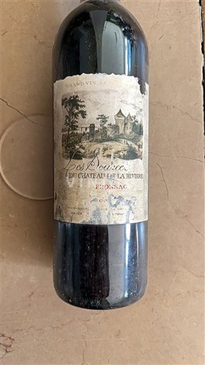 Bordeaux Fronsac Château La Rivière Les Sources 2000