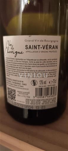 Burgundy Saint-Véran Clos de Chevigne 2024