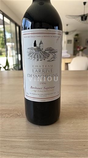 Bordéus Bordeaux Superior Château Larrive Desmoulins 1996