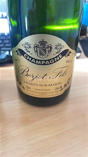 Champaña Champán Berjot Fils Sin añada