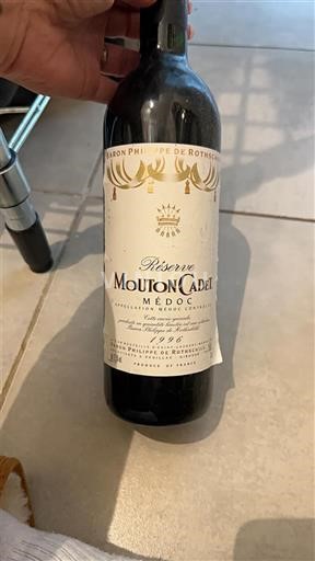 Bordeaux Médoc Baron Philippe de Rothschild Réserve Mouton Cadet 1996