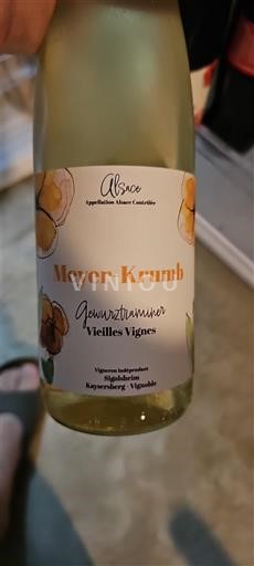 Alsace Meyer-Krumb Gewurztraminer Vieilles Vignes Không niên vụ