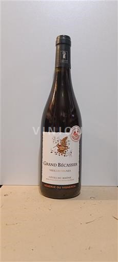 Vin Rouge sec Vieilles Vignes Grand Becassier 2020 France Vallée du Rhône Côtes-du-rhône AOC