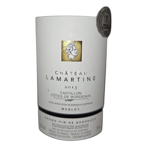 Bordeaux Castillon Côtes de Bordeaux Château Lamartine 2015