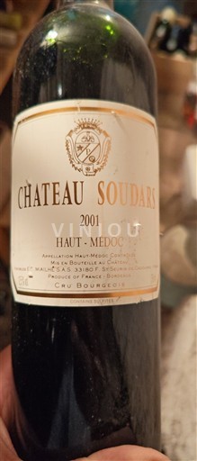 Burdeos Haut-Médoc Cru Bourgeois Château Soudars 2001