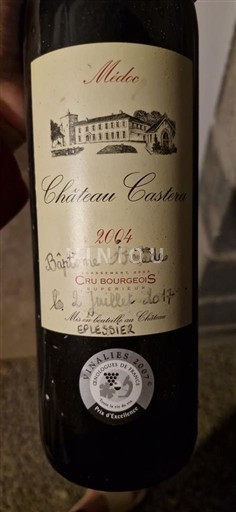 Bordeaux Médoc Cru Bourgeois Château Castera 2004
