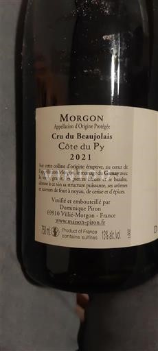 Beaujolais Morgon Dominique Piron Côte du Py 2021