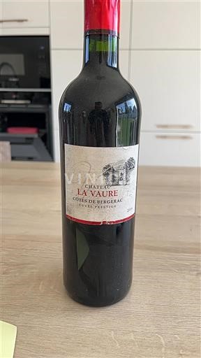 Sudoeste Côtes de Bergerac Château La Vaure Prestige 2016