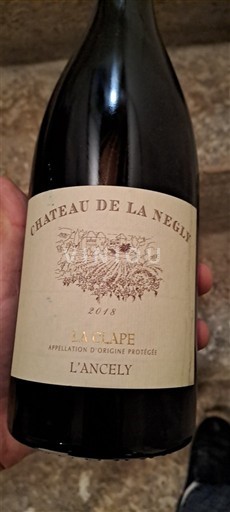 Linguadoca La Clape Château La Négly L'Ancely 2018