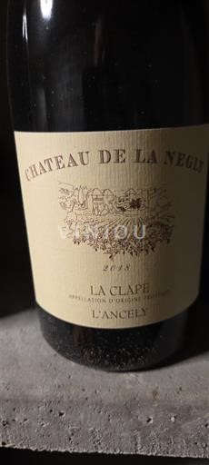 Langvedok La Clape Château La Négly L'Ancely 2018