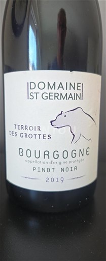 Burgundi Bourgogne Domaine St Germain Terroir des Grottes 2019