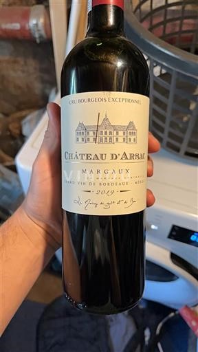 Bordeaux Margaux Château Arsac 2019