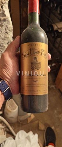 Bordeaux Canon-Fronsac Château Vray Canon Boyer 2002