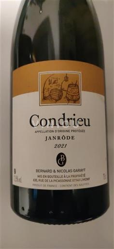 Rhônen laakso Condrieu Bernard & Nicolas Garayt Janrode 2021