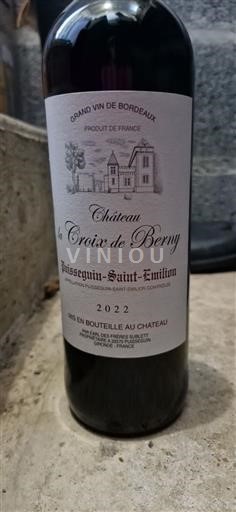 Bordeaux Puisseguin-Saint-Émilion Château La Croix de Berny 2022