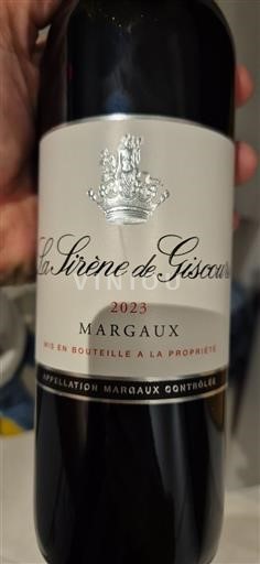 Bordeaux Margaux La Sirène de Giscours 2023