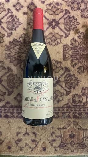 Thung lũng Rhône Côtes-du-rhône Château Emmanuel Reynaud De Fonsalette Réserve 2014