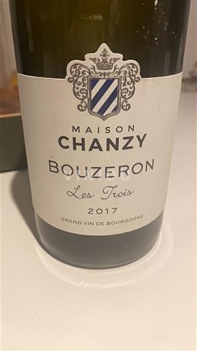 Vin Blanc sec Les Trois Maison Chanzy 2017 France Bourgogne Bouzeron AOC