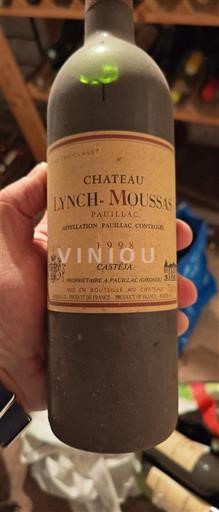 Bordeaux Pauillac Grand Cru Château Lynch-Moussas 1998