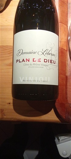 Rona dolina Ni doloceno Domaine Lebrun Plan de Dieu Neleten.