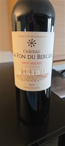 Bordeaux Haut-Médoc Cru Bourgeois Château La Fon du Berger 2014