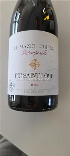 Languedoque Pic-saint-loup Le Mazet Irène Intemporelle 2024