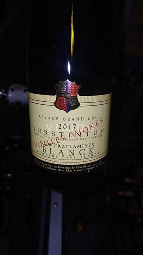Alsazia Non specificato Grand Cru Vins Paul Blanck Furstentum Vieilles Vignes Gewurztraminer 2017