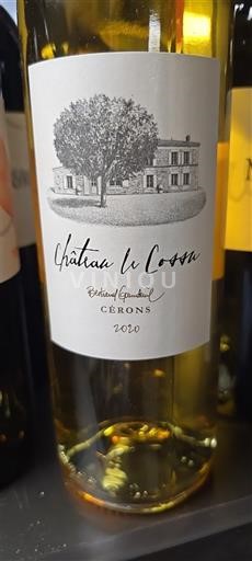 Bordeaux Cérons Château Le Cossu 2020
