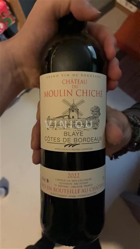 Burdeos Blaye-Côtes de Burdeos Château Moulin Chiché 2022
