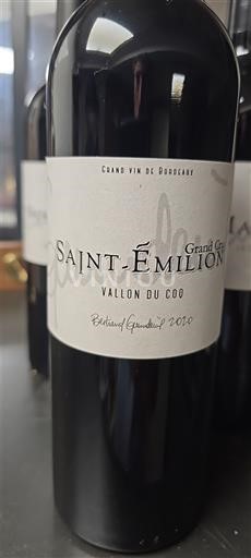 Bordeaux Saint-Émilion Grand Cru Vallon du Cou 2020
