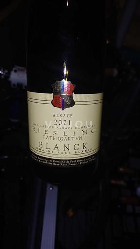 Alsace Domaine Paul Blanck Patergarten 2021