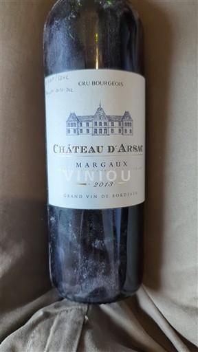 Bordeaux Margaux Château Arsac 2013