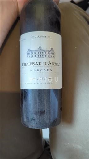 Bordeaux Margaux Château Arsac 2012