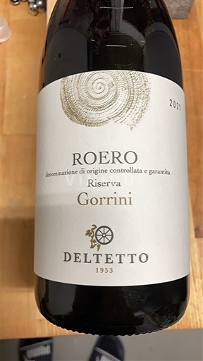 Piedmont Wines Roero Deltetto Gorrini Riserva 2021