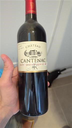 Burdeos Saint-Émilion Gran Cru Grand Cru Château Cantenac 2011