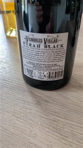 Languedoc-Roussillon Pays d'Oc Vignobles Vellas Syrah Black 2024