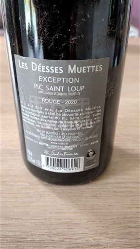 Languedoc Pic-saint-loup Les Déesses Muettes Exception 2020