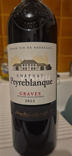 Bordeaux Graves Château Peyreblanque 2022