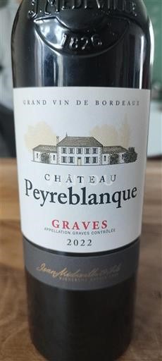 Bordeaux Graves Château Peyreblanque 2022