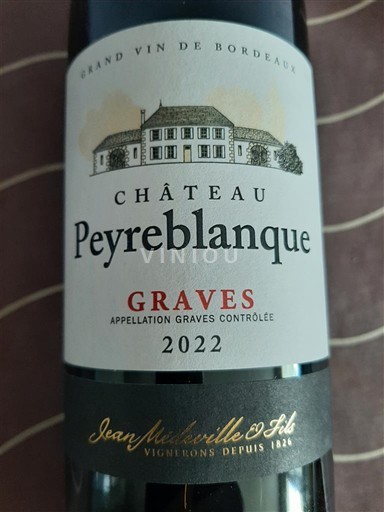 Bordoja Graves Château Peyreblanque 2022