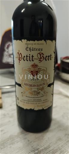 Bordéus Saint-Émilion Grand Cru Grand Cru Château Petit Bert 2019