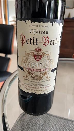 Bordéus Saint-Émilion Grand Cru Grand Cru Château Petit Bert 2019