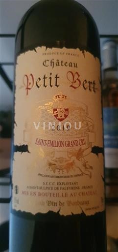 Bordeaux Saint-Émilion Grand Cru Grand Cru Château Petit Bert 2019