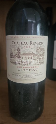 Bordeaux Listrac-Médoc Cru Bourgeois Château Reverdi 2001